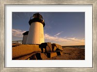 Framed Massachusetts, Nantucket, Brant Point lighthouse