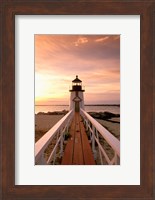Framed Massachusetts Nantucket Island, Brand Point island