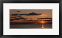 Framed Sunset over the ocean, Jetties Beach, Nantucket, Massachusetts