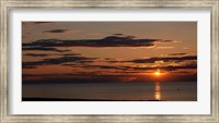 Framed Sunset over the ocean, Jetties Beach, Nantucket, Massachusetts