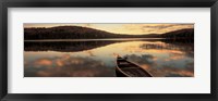 Framed Water And Boat, Maine, New Hampshire Border