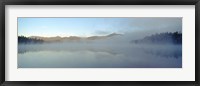 Framed Lake with mountain range in the background, Chocorua Lake, White Mountain National Forest, New Hampshire
