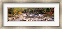 Framed New Hampshire, White Mountains National Forest, River flowing through the wilderness