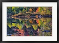 Framed Shoreline reflection, Lily Pond, White Mountain National Forest, New Hampshire