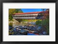 Framed Albany covered bridge over Swift River, White Mountain National Forest, New Hampshire