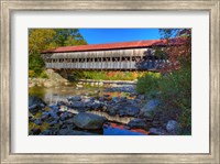 Framed Albany covered bridge over Swift River, White Mountain National Forest, New Hampshire