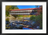 Framed Albany covered bridge over Swift River, White Mountain National Forest, New Hampshire