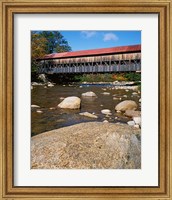 Framed Albany Covered Bridge, Swift River, White Mountain National Forest, New Hampshire