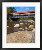 Framed Albany Covered Bridge, Swift River, White Mountain National Forest, New Hampshire