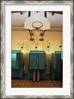 Framed Politics, Democracy, Voting booth, New Hampshire, 1988