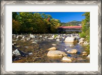 Framed Covered bridge over Swift River, New Hampshire