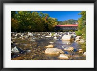 Framed Covered bridge over Swift River, New Hampshire
