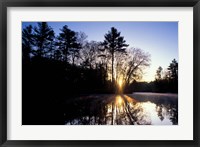 Framed Nature Conservancy's Preserve, Lamprey River Below Packer's Falls, New Hampshire