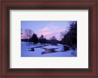 Framed Winter from Bridge on Lee-Hook Road, Wild and Scenic River, New Hampshire