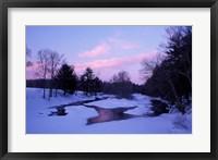 Framed Winter from Bridge on Lee-Hook Road, Wild and Scenic River, New Hampshire