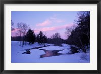 Framed Winter from Bridge on Lee-Hook Road, Wild and Scenic River, New Hampshire