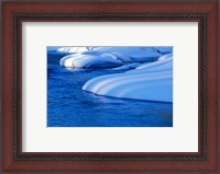 Framed Lamprey River in Winter, Wild and Scenic River, New Hampshire