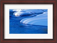 Framed Lamprey River in Winter, Wild and Scenic River, New Hampshire