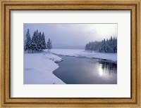 Framed Snow on the Shores of Second Connecticut Lake, Northern Forest, New Hampshire