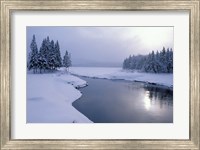 Framed Snow on the Shores of Second Connecticut Lake, Northern Forest, New Hampshire