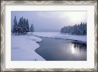 Framed Snow on the Shores of Second Connecticut Lake, Northern Forest, New Hampshire