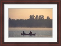 Framed Canoeing on Umbagog Lake, Northern Forest, New Hampshire