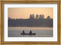Framed Canoeing on Umbagog Lake, Northern Forest, New Hampshire