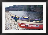 Framed Paddling the Pemigewasset River, White Mountains, New Hampshire