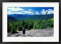 Framed Hiking on Mt Crawford, New Hampshire