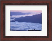 Framed Fog in the Valleys Below Mt Madison, White Mountains, New Hampshire