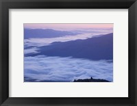 Framed Fog in the Valleys Below Mt Madison, White Mountains, New Hampshire