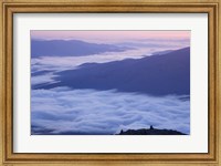 Framed Fog in the Valleys Below Mt Madison, White Mountains, New Hampshire