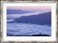 Framed Fog in the Valleys Below Mt Madison, White Mountains, New Hampshire