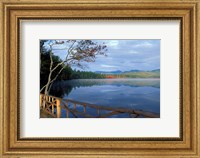 Framed Fall Reflections in Chocorua Lake, White Mountains, New Hampshire