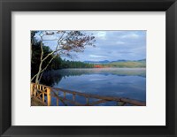 Framed Fall Reflections in Chocorua Lake, White Mountains, New Hampshire