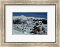 Framed Appalachian Trail in Winter, White Mountains' Presidential Range, New Hampshire