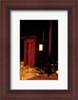Framed Outhouse at the Sub Sig Outing Club's Dickerman Cabin, New Hampshire