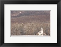 Framed Wonalancet Union Chapel, White Mountains, New Hampshire