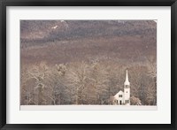 Framed Wonalancet Union Chapel, White Mountains, New Hampshire