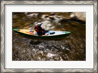 Framed Canoeing the Ashuelot River in Surry, New Hampshire