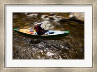 Framed Canoeing the Ashuelot River in Surry, New Hampshire