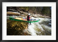 Framed Canoeing the Ashuelot River in Surry, New Hampshire