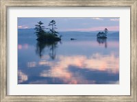 Framed Dawn on Lake Winnepesauke, Moultonboro Neck, Moultonboro, New Hampshire