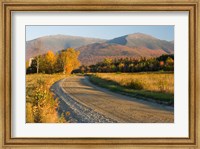 Framed Valley Road in Jefferson, Presidential Range, White Mountains, New Hampshire