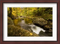 Framed Autumn stream in Grafton, New Hampshire