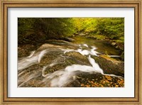 Framed Autumn stream, New Hampshire