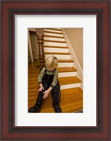 Framed Child, winter in Portsmouth, New Hampshire