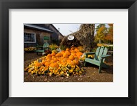Framed Gourds at the Moulton Farm farmstand in Meredith, New Hampshire