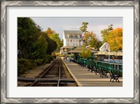 Framed Scenic railroad at Weirs Beach, New Hampshire