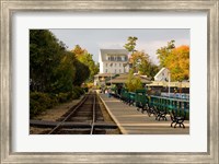 Framed Scenic railroad at Weirs Beach, New Hampshire